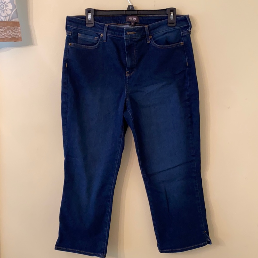 NYDJ denim Capri crop pant jeans, size 12 EUC
